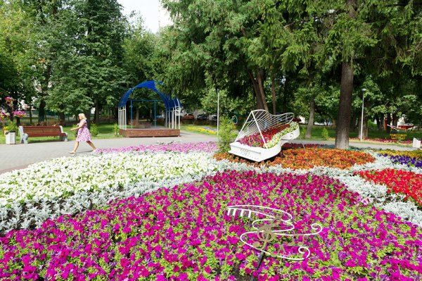 Москва лесопарк клумба