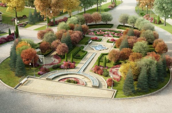 Проект ландшафта парка