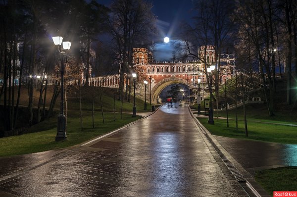 Ночной парк Царицыно