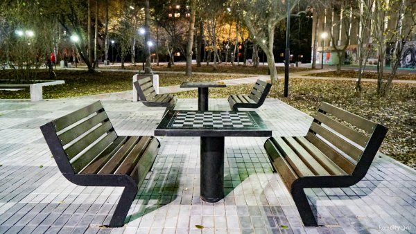 Волжский бульвар парк скамейки