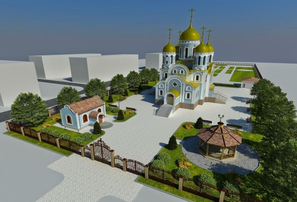 Благоустройство территории церкви