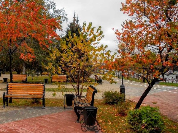 Текутьевский сквер Тюмень