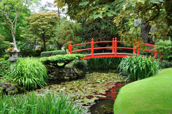 Японский деревянный мостик Яцухаси