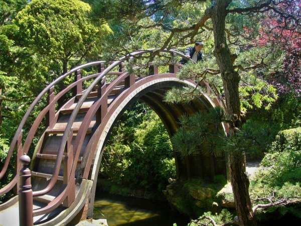 Архитектура японских парковых мостиков