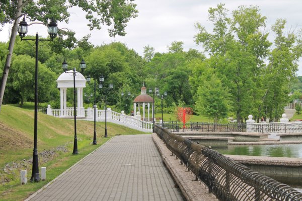 Пруд в парк Северный Хабаровск