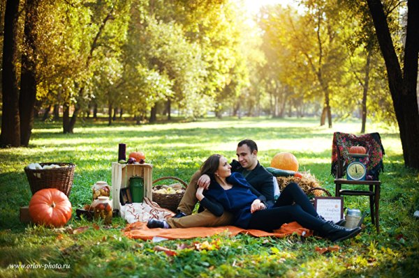 Пикник в парке фотосессия