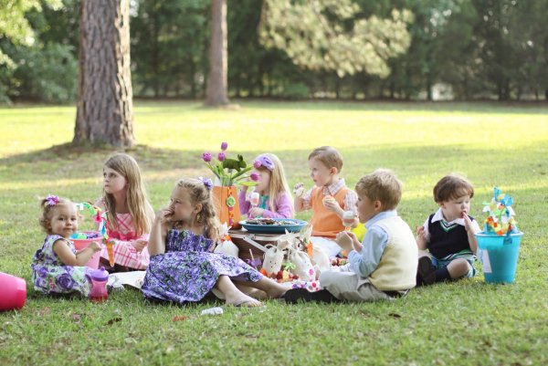 Пикник в парке с детьми