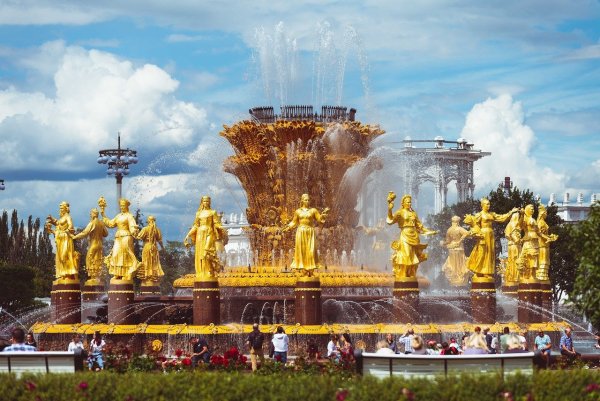 Парк ВДНХ фонтан дружбы народов