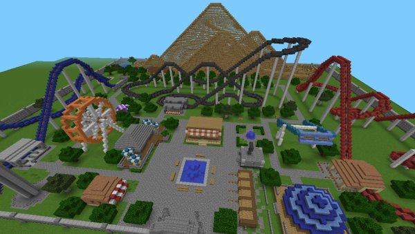 5 лучших дизайнов тематических парков Minecraft