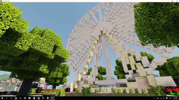 Красивый парк в МАЙНКРАФТЕ