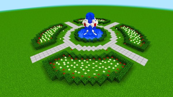 Фонтан майнкрафт постройка