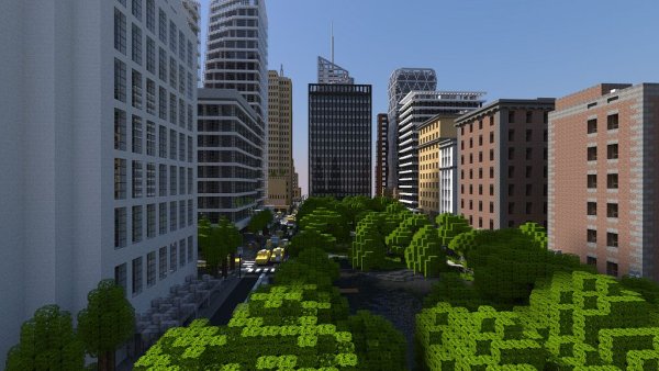 Сквер в МАЙНКРАФТЕ