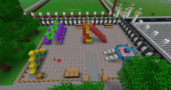 Игровая площадка в МАЙНКРАФТЕ