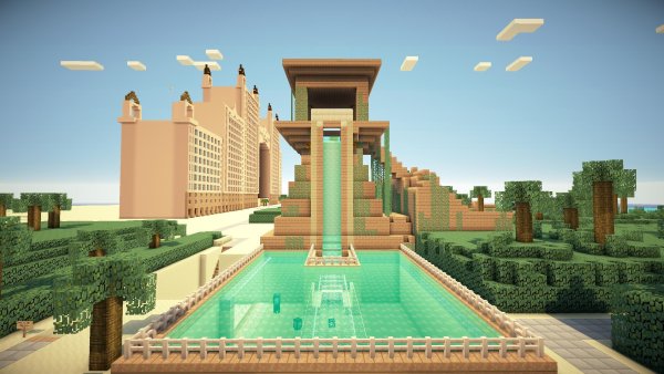 Атлантида здание майн