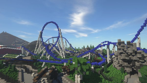 Аттракцион в МАЙНКРАФТЕ постройка