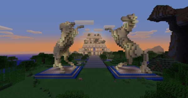 Сад в МАЙНКРАФТЕ постройка