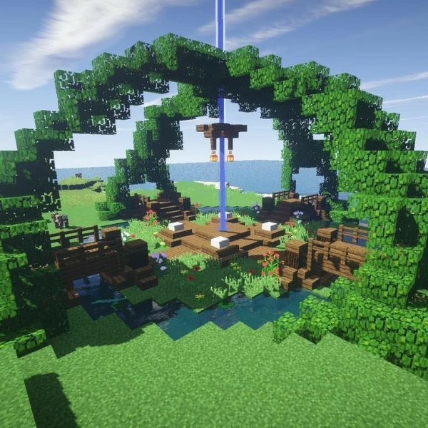 Сад майнкрафт