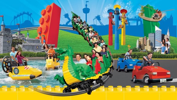 Legoland Дания аттракционы американские горки