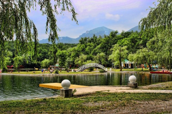 Курортное озеро в Железноводске