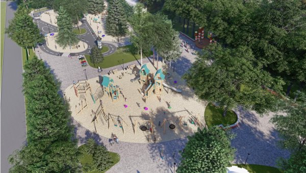 Парк Ленина Белгород детская площадка