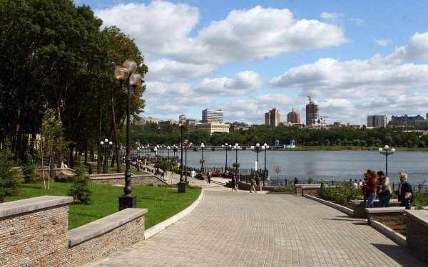 Набережная Донецк и парк Щербакова