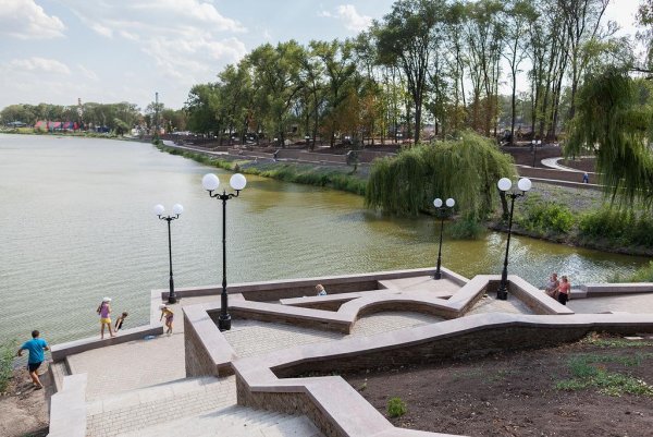 Набережная Донецк и парк Щербакова