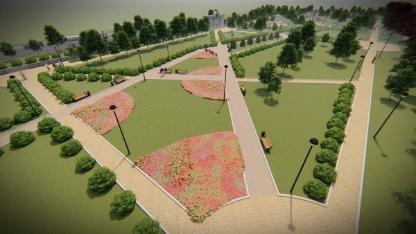 Проект благоустройства парка Гагарина в Новокузнецке