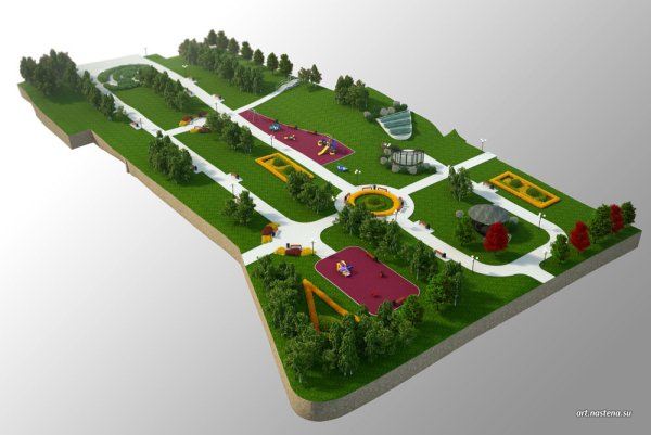Планировка парковой зоны