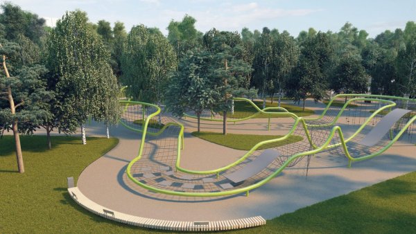 Парк Пехорка в Балашихе детская площадка