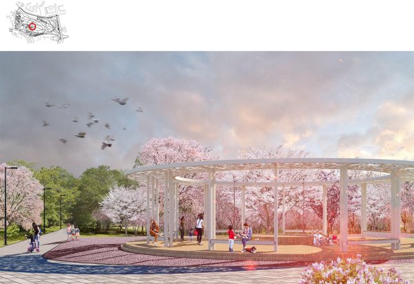 Парк около ДТЮ Владимир