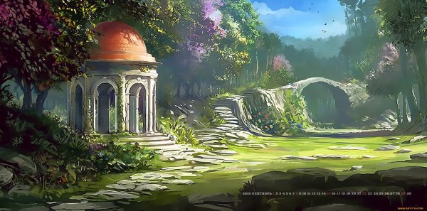 Сад фэнтези арт