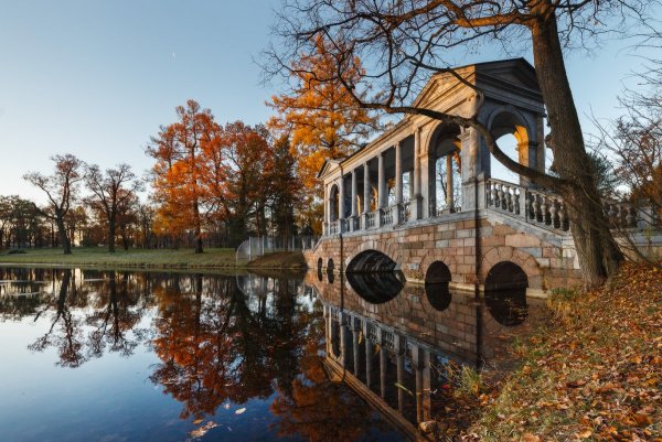 Санкт-Петербург Пушкин Екатерининский парк осень