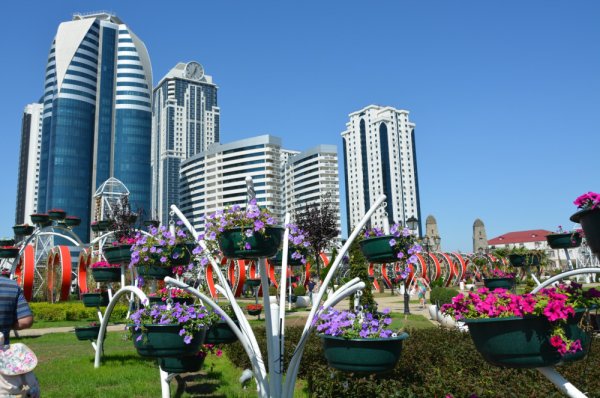Город Грозный цветочный парк