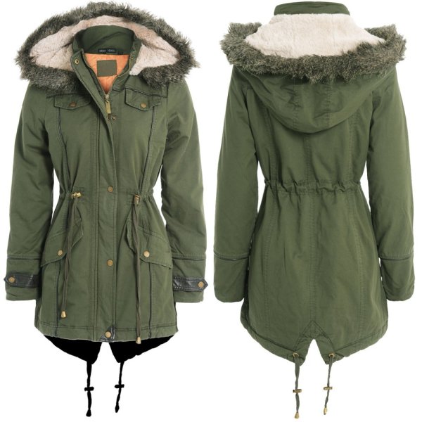 Esprit парка женская хаки