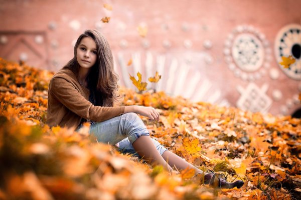 Девушка осень