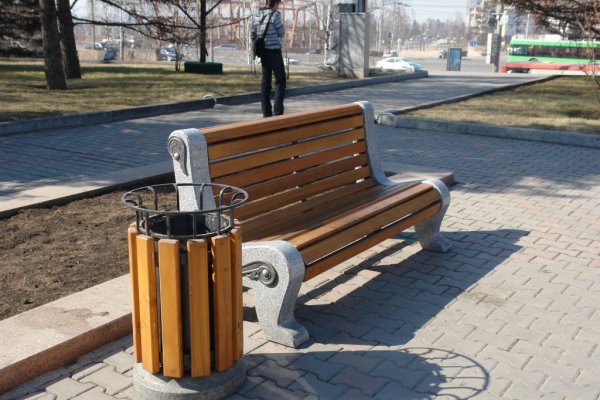 Лавочка с урной