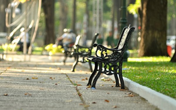 Фон улица лавочки парк