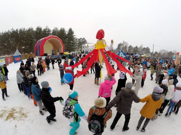 Масленица в загородном парке