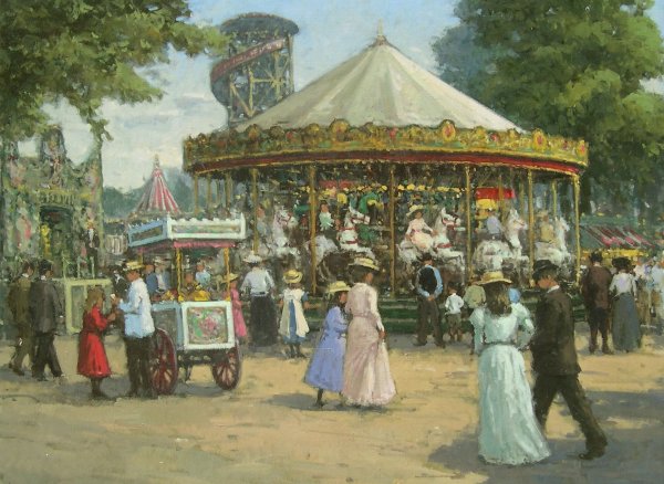 Василий Садовников Балаганы на Адмиралтейской площади