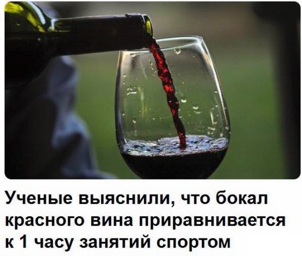 Бокал для красного вина шутка