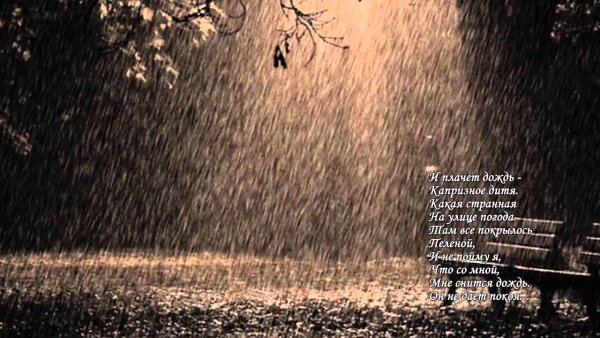 Погода плачет