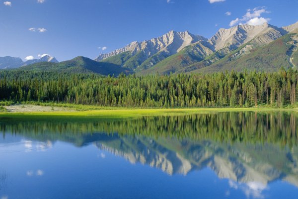 Канада природа озера лес горы