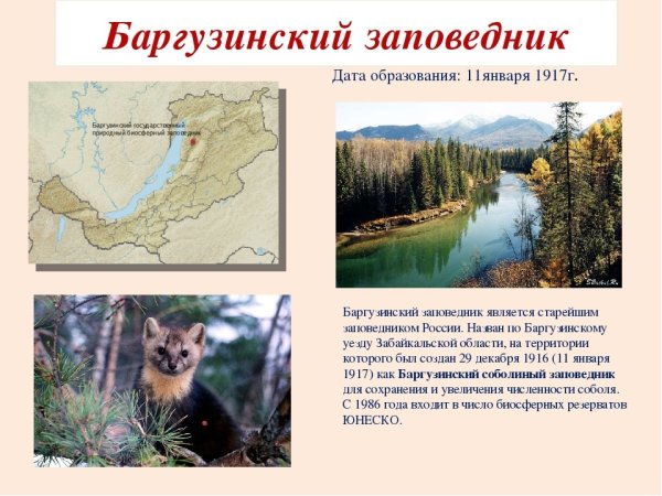 Заповедник - Баргузинский это охраняемая территория?
