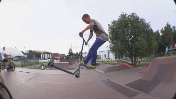 Трюковой самокат трюк вип