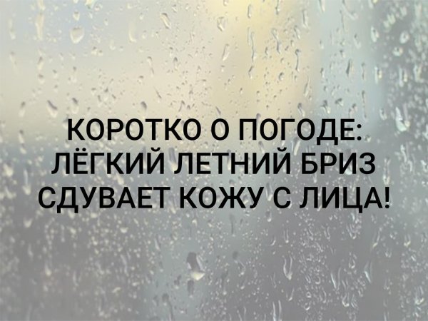 Коротко о погоде легкий Бриз сдувает лицо