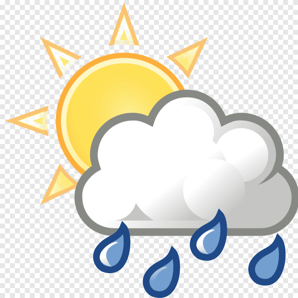 Погодные значки на прозрачном фоне