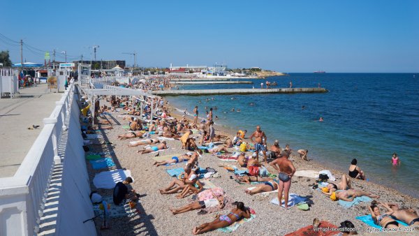 Пляж парка Победы Севастополь