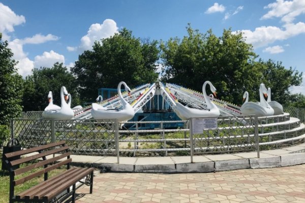 Аттракционы в Курске в Первомайском парке
