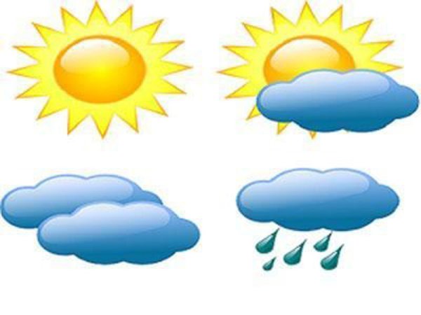 Изображения погодных условий для дошкольников