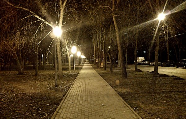 Темно на улице